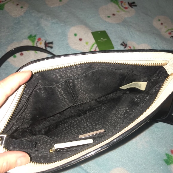 Kate Spade Pink & Black crossbody. GUC - Picture 7 of 8